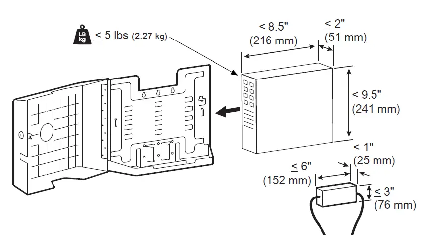 ergotron CPU Wall Cabinet - 5