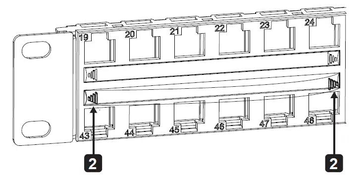 TRIPP-LITE-N062-048-KJ-48-Port-1U-Rack-Mount-Unshielded-Blank-Keystone-Multimedia-Patch-Pane-FIG-1