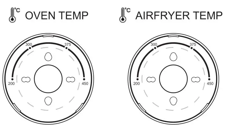 Ovente OFM2025BR Stainless Steel Multi-Set Oven Temp or Airfryer Temp