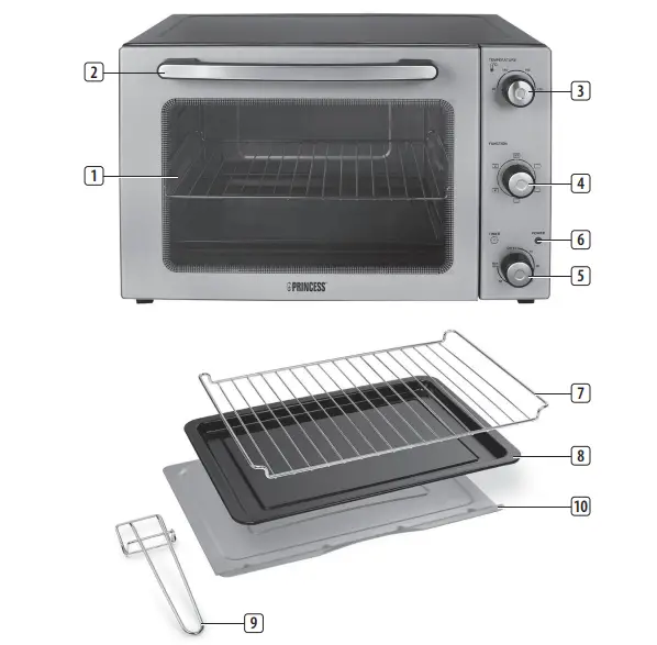 PRINCESS 01.112754.01.001 Convection Oven - Figure 1