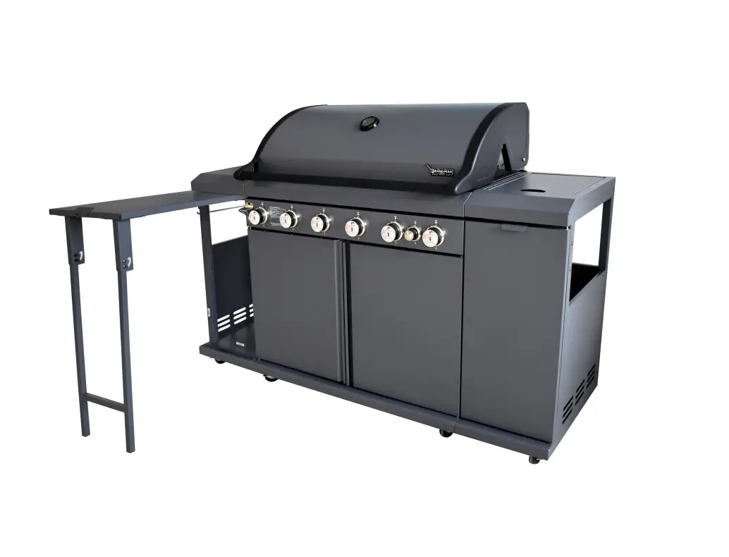 Brand-man Grills Rustler2 6b Multi Burner Gas Grill Center And Kitchen Island User Manual