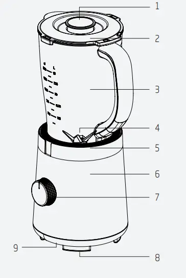 BEKO-BEKO-TBN62608W-Table-Blender-FIG-1
