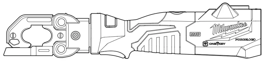 milwaukee 2979-20 M18 Force Logic 6T Latched Linear Utility Crimper