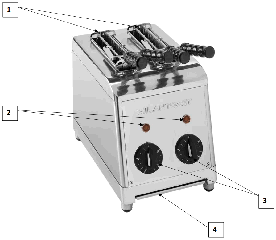 MILANTOAST 420002 Sandwich Toaster - fig