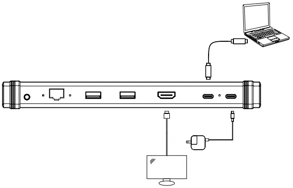 CANYON DS-6 USB Type C multiport Hub 6 - CONNECTION