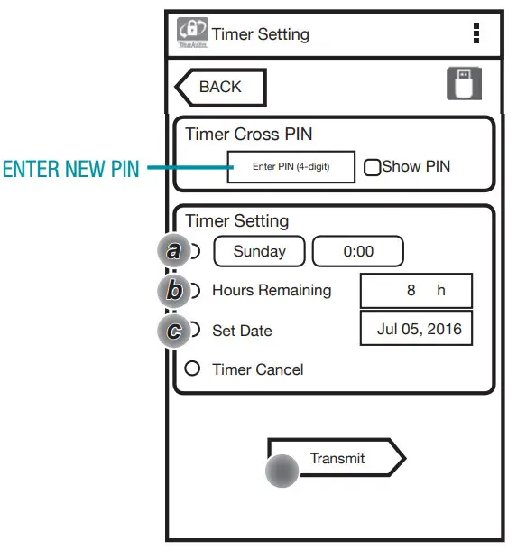 makita BPS01 Lock Battery Adapter- battery shuts