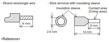 MITSUBISHI ELECTRIC FX5-4AD-TC-ADP Expansion Adapter - Wire end treatment
