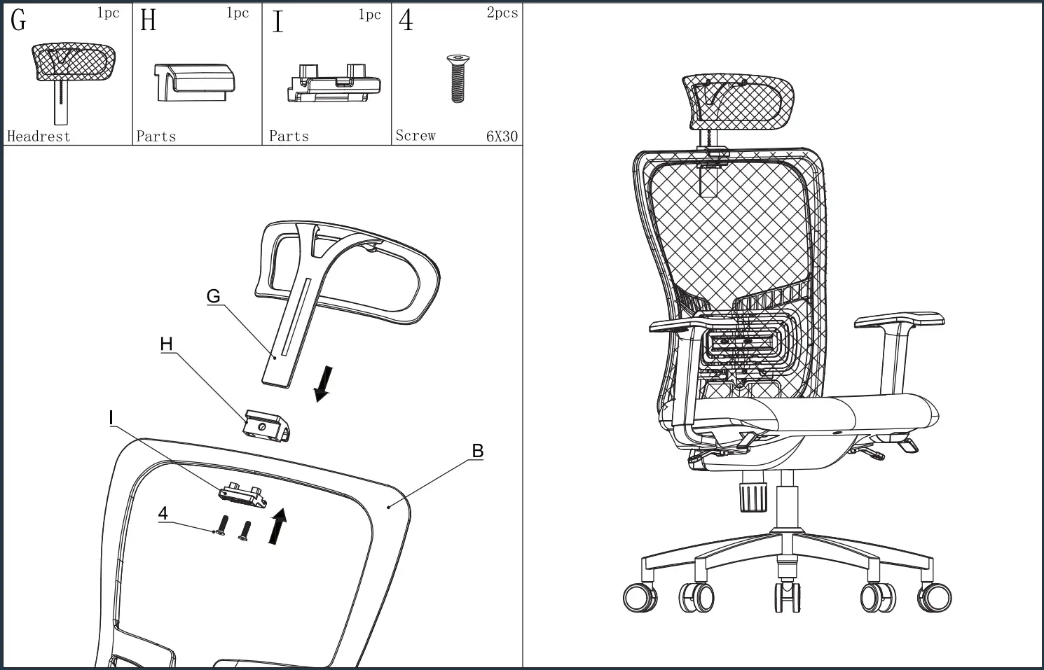 iiglo 1171752 Ergo Office Chair Architect 5.0 - fig2