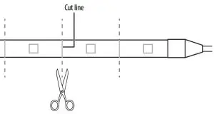 FIG 2 Shortening your tape light