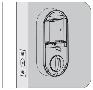 FIG 22 Reset the lock to teach the lock the orientation of the door