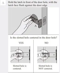 FIG 7 Install the latch and strike