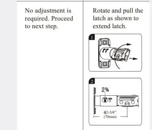 FIG 8 Install the latch and strike