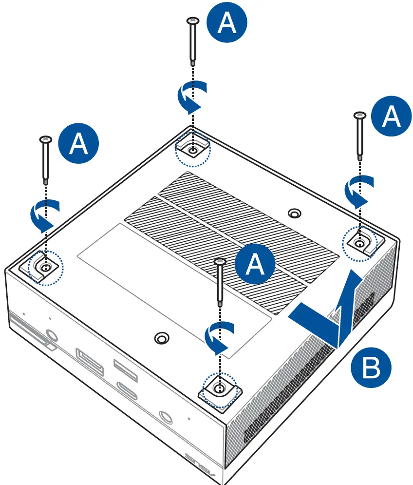 Removing the bottom cover