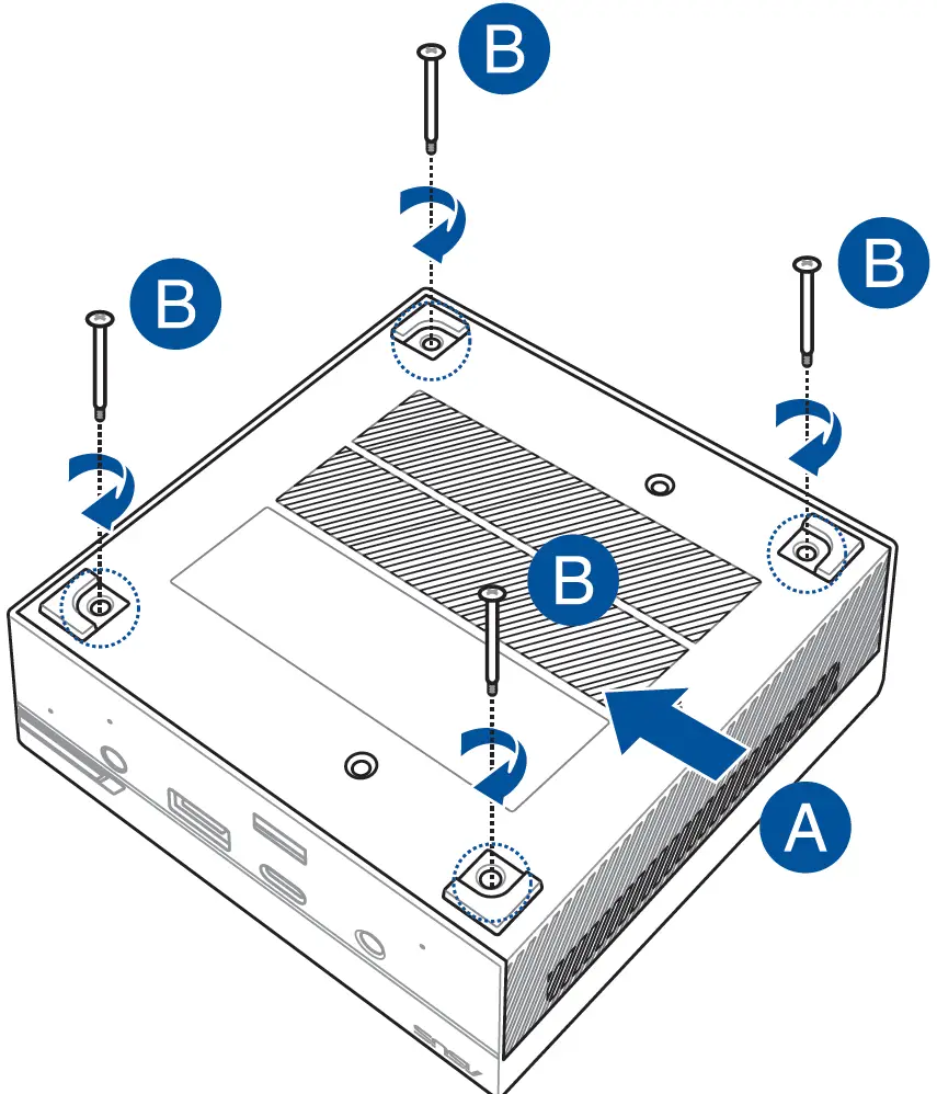 Replacing the bottom cover