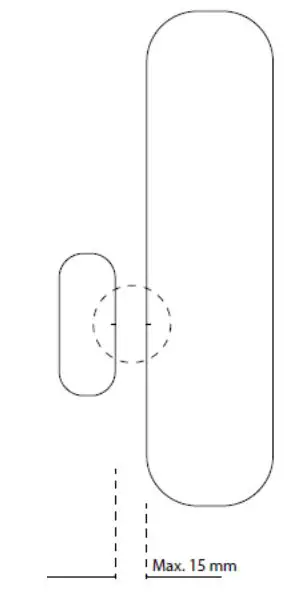 Aeotec Door Window Sensor 7 Basic ZWA011 User Guide - The sensor can be mounted either on the moving part or on the fixed part of a door or a window