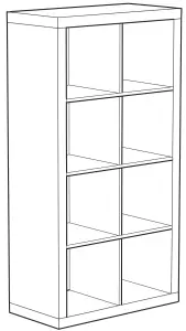 IKEA KALLAX Regal Weiss