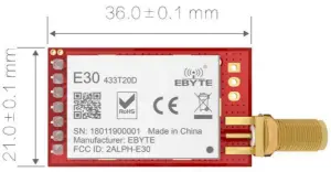 EBYTE E30-433T20D S14438 433MHz 100mW DIP Wireless Module