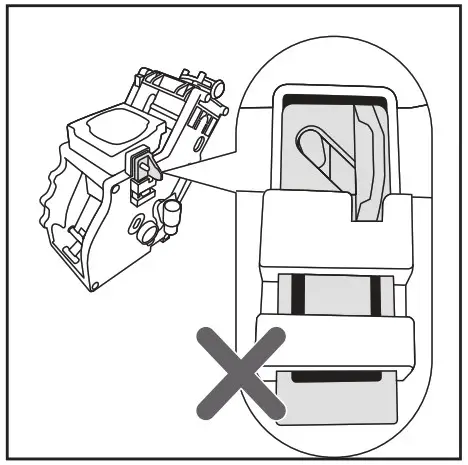 If the hook is still in the lower position