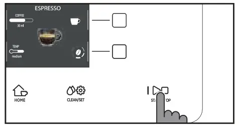 Model whith the steam wand 6