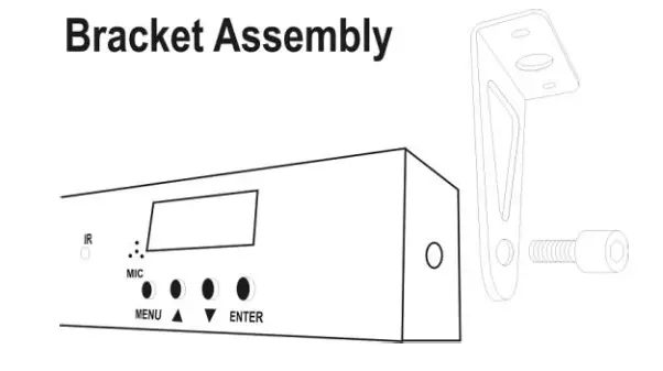 qtx 151554UK Stereo Twin PAR Bar - Hanging Brackets
