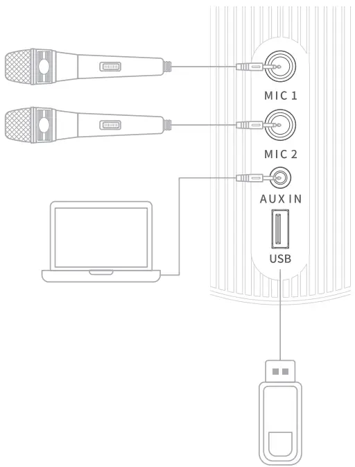 DONNER DKM-20 Disco Shiny Star Karaoke Party Speaker - fig3