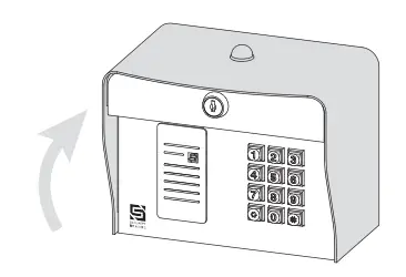 SECURITY BRANDS 27 210 EDGE E1 Smart Keypad with Intercom Access Control System - front panel o