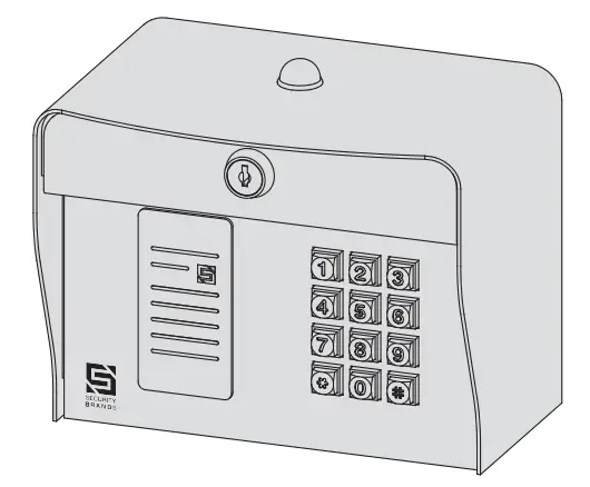 SECURITY BRANDS 27 210 EDGE E1 Smart Keypad with Intercom Access Control System