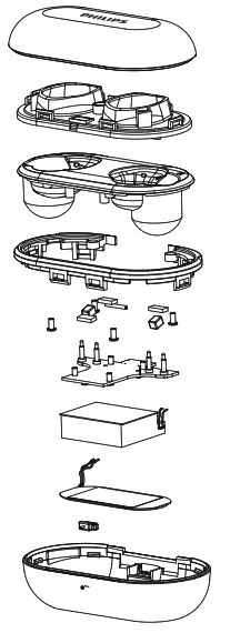 PHILIPS TAT4556 True Wireless Headphones - battery lavel