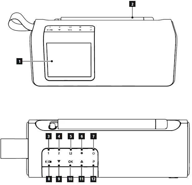 hama DR200BT Portable Digital Radio fig 1
