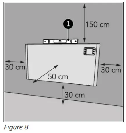 EUROM 1500 Alutherm Wi Fi Black -Wall mounting 1