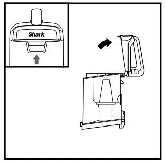 Shark Corded Upright Vacuum - Emptying the Dust Cup 3