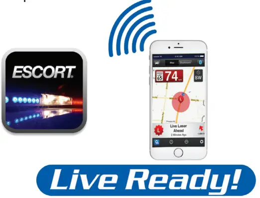 ESCORT 1220044 1 iX Long Range Protection  Bluetooth Connectivity Radar Detector - Bluetooth®