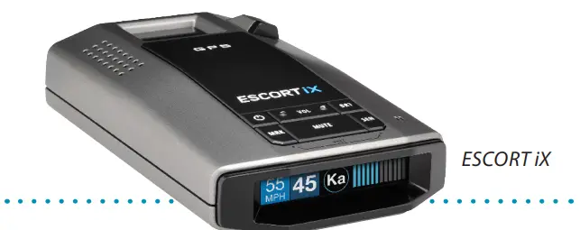 ESCORT 1220044 1 iX Long Range Protection  Bluetooth Connectivity Radar Detector - Congratulations