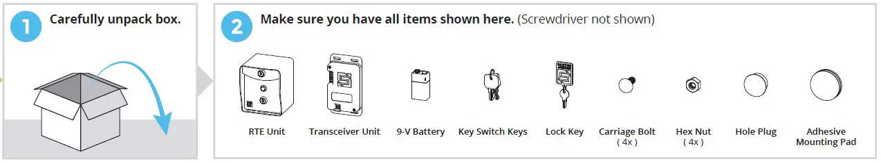 RIDGE RTE 14-RTE433 Request-to-Exit Station and Transceiver-1