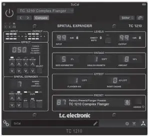 TC Electronic Unique Spatial Expander Plug-in with Optional Hardware Controller and Signature Presets - Operating the TC1210