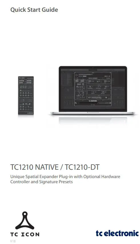 TC Electronic Unique Spatial Expander Plug-in with Optional Hardware Controller and Signature Presets