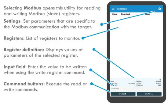 IoTize TapNPass Nomad NFC BLE Adapter for Modbus - Modbus utility