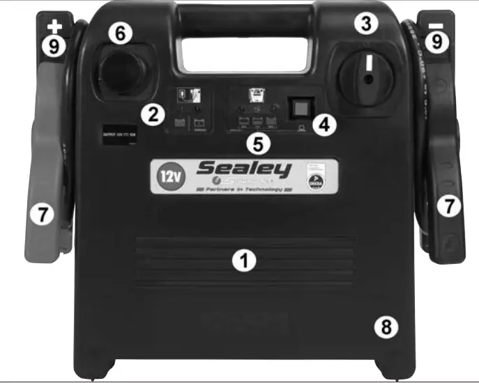 SEALEY PBI1812S Roadstart Emergency Power Pack 12V - fig