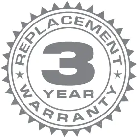 3 year replacement warranty