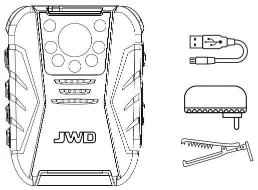 JWD BVR20 Portable Audio and Video Law Enforcement Recorder - Product Overview 1