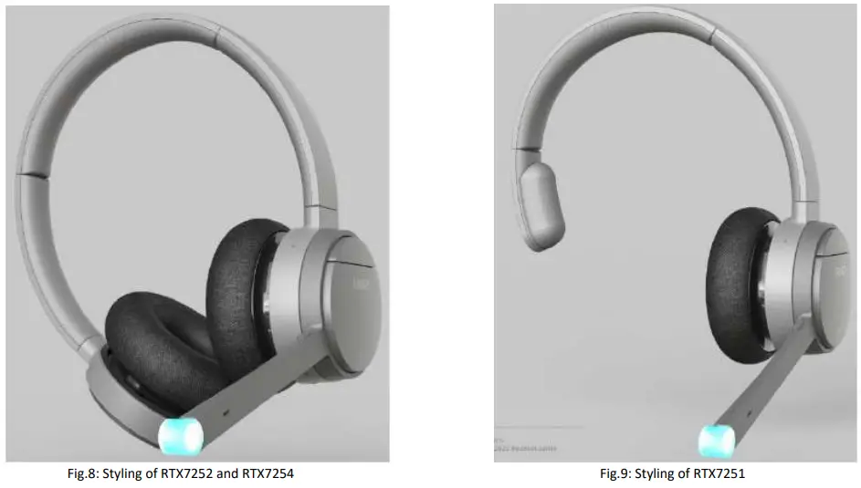 RTX725x High End Headset -removable ear cushions