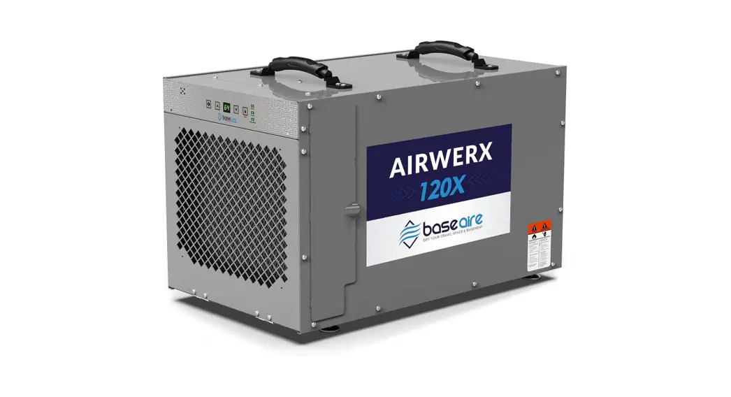 Baseaire Airwerx 120x Dehumidifier For Basement And Whole House Installation Guide Baseaire Airwerx 120x Dehumidifier For Basement And Whole House Installation Guide