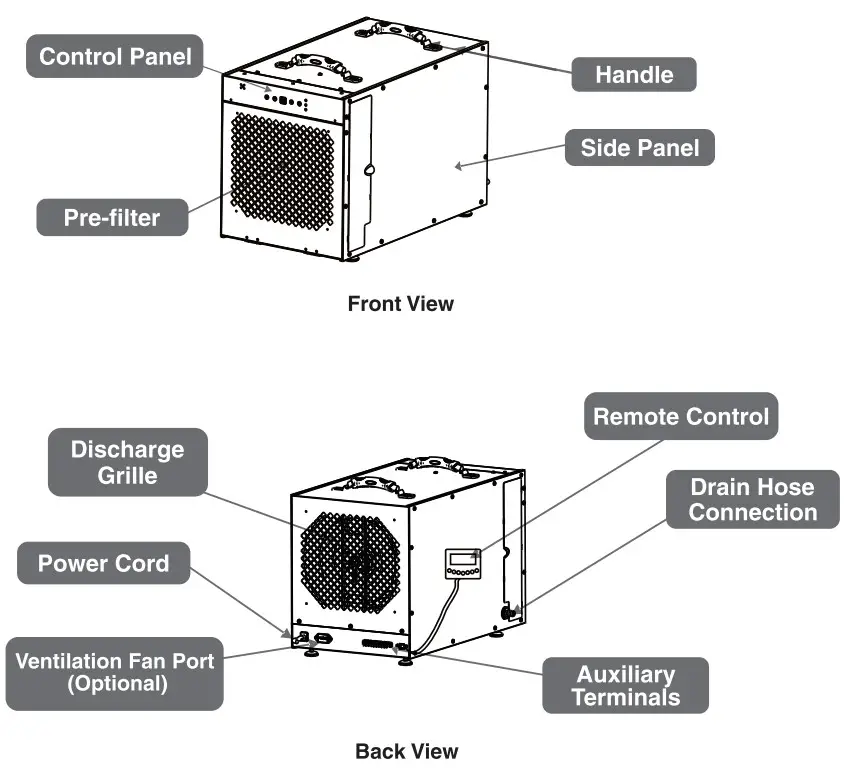 baseaire AirWerx 120X Dehumidifier for Basement and Whole House-fig3