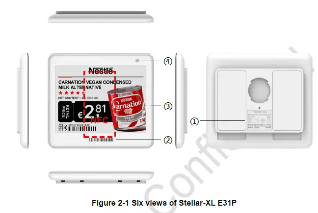 Hanshow-Stellar-XL-E31P Series-Electronic-Shelf-Labelfig-2