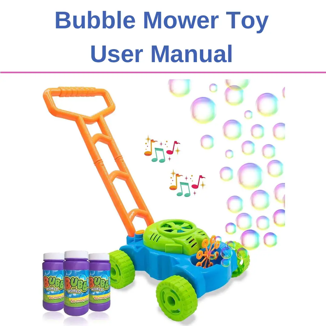 Mumfactory B07RJYZHN1 Bubble Mower Toy User Manual