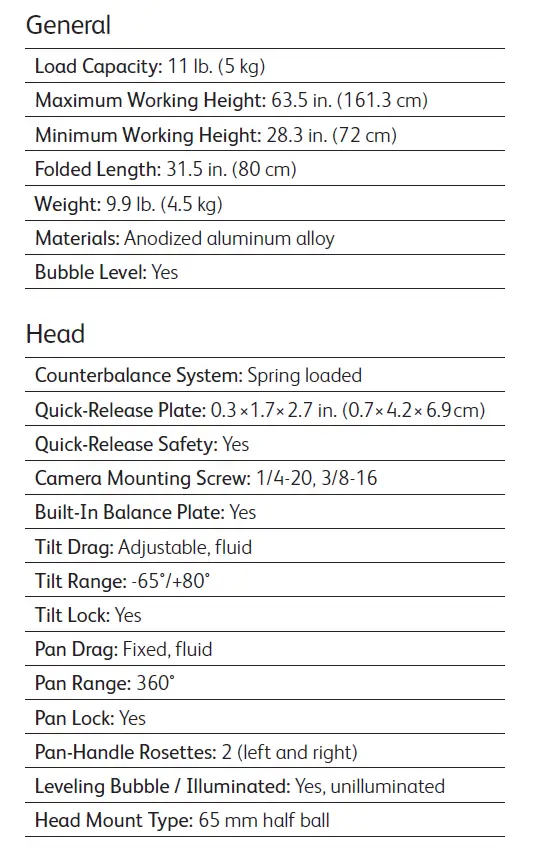 MAGNUS-REX-VT-4000-PRO-2 2-Stage-Video-Tripod-with-Fluid-Head-FIG-10