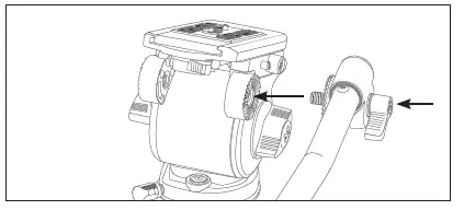 MAGNUS-REX-VT-4000-PRO-2 2-Stage-Video-Tripod-with-Fluid-Head-FIG-5