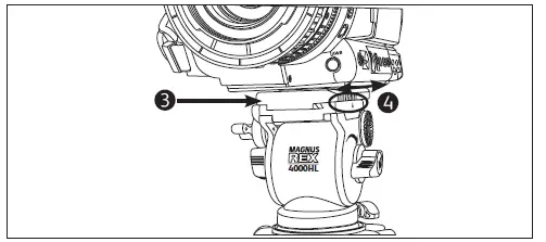 MAGNUS-REX-VT-4000-PRO-2 2-Stage-Video-Tripod-with-Fluid-Head-FIG-8