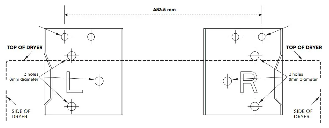 Electrolux Dryer Wall Mounting Instructions - How to assemble