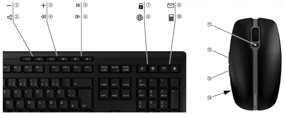 CHERRY JD 85K Desktop Wireless Keyboard - Product Overview